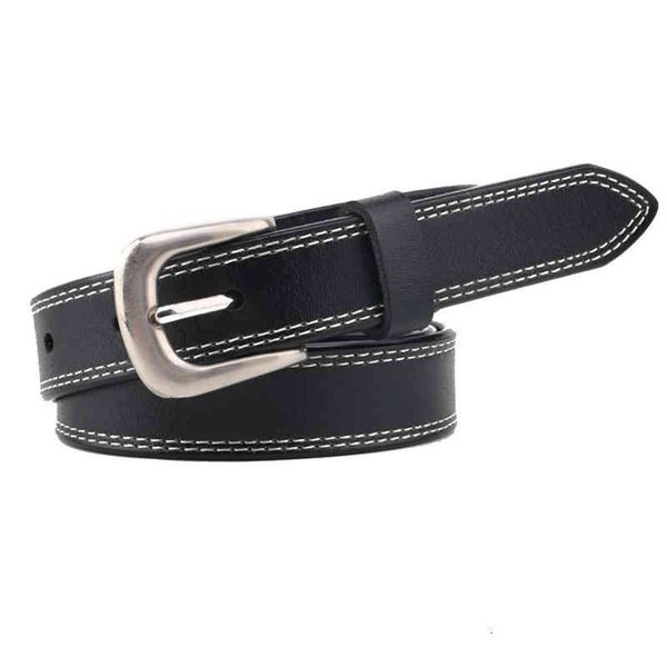 

belts cowhide versatile korean black jeans belt fashion pin buckle student female leather dfa4, Black;brown