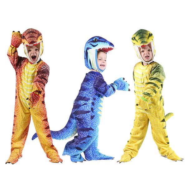 Costume da bambola mascotte Bambini Peluche Triceratopo Costumi Costume da dinosauro di Halloween T-rex Tuta Purim Festa di compleanno Disfraz