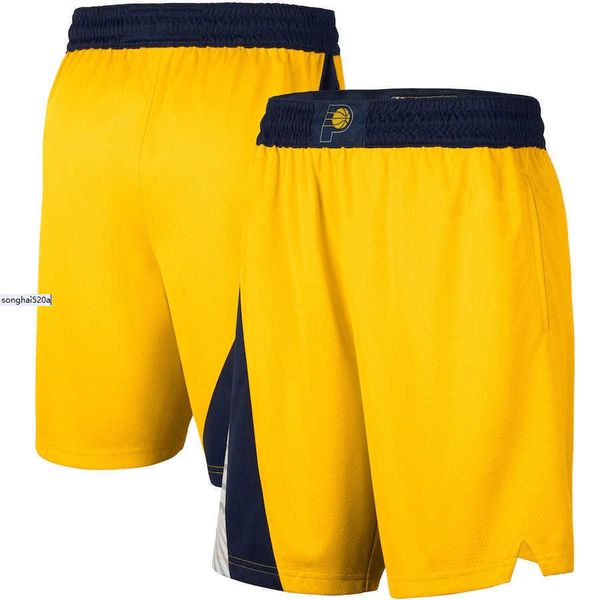 

2022 pantalones cortos de baloncesto swingman de indiana''pacer ', Black