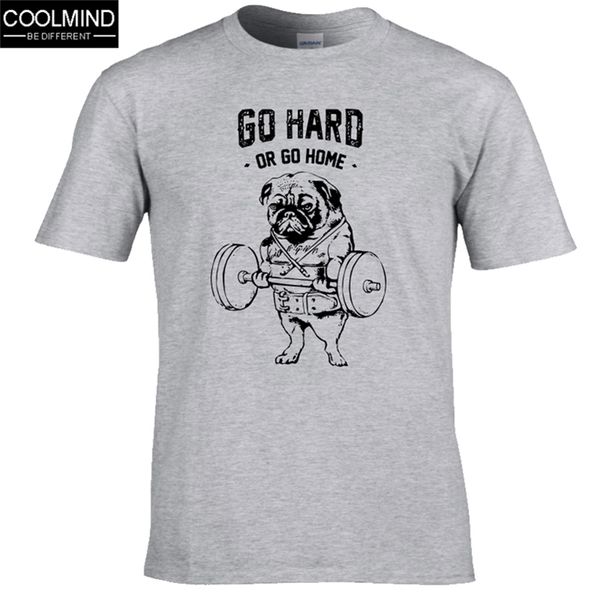 100% algodão casual pug vida homens camisetas moda ir para casa ou ir homens duros camiseta homens camisetas tops homens t-shirt homens camiseta 220408