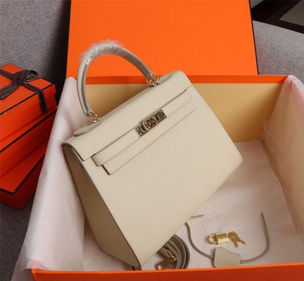 

5a 17 colors princess woman shoulder bags espom designer lady genuine leather tote kellys's handbag980