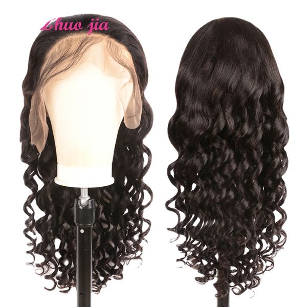 

13x4 lace wigs brazilian loose wave wig pre plucked with baby hair brazilian lace frontal wig for black women