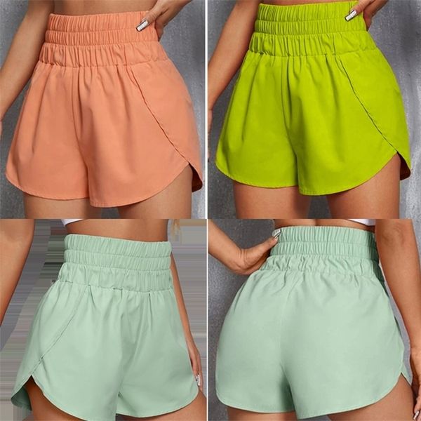 

women shorts gym sports casual jogging running fitness trouser lady elastic waist summer streetwear home fashion short pants 220712, White;black