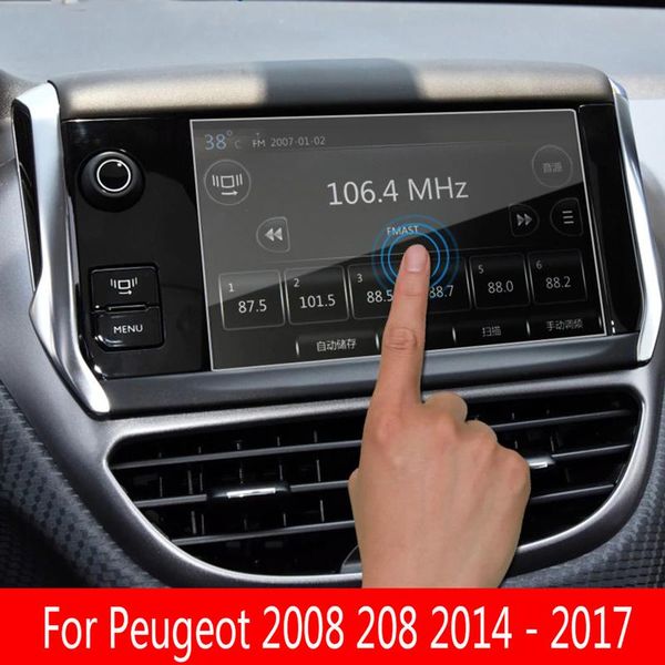 Другие внутренние аксессуары автомобиль экрана протектора, подходящая для 2008 года 208 2014 - 2022 Навигация защитная наклейка.