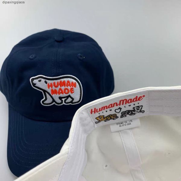 

ball caps humanmadecap tide brand polar bear embroidered duck cap female pig duck baseball cap versatile hat male, Blue;gray