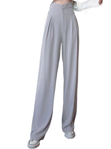 

honeyspot solid high waist wide leg suit pants e0yv#, White;black
