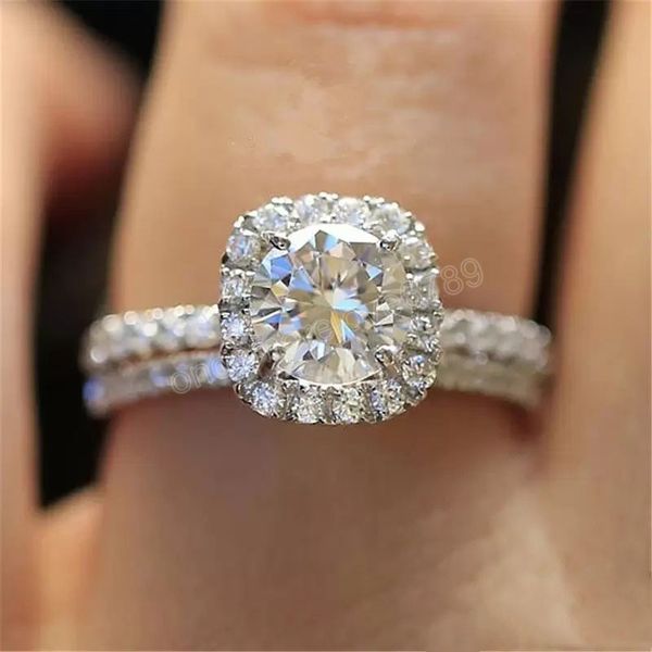 

crystal diamond ring engagement rings for women love bridal wedding rings fashion jewelry gif, Silver