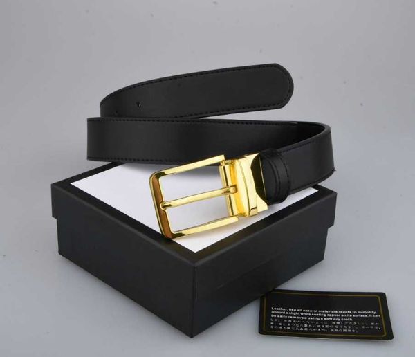 

985fashion big buckle genuine leather belt white box designer men women mens belts225625, Black;brown