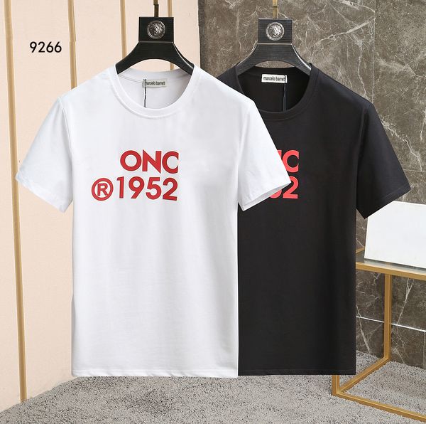 

marcelo berrett 2022ss new men's t-shirts mens designer brand t shirts women short sleeve italy fashion 3d printing 100% cotton tees 55, White;black