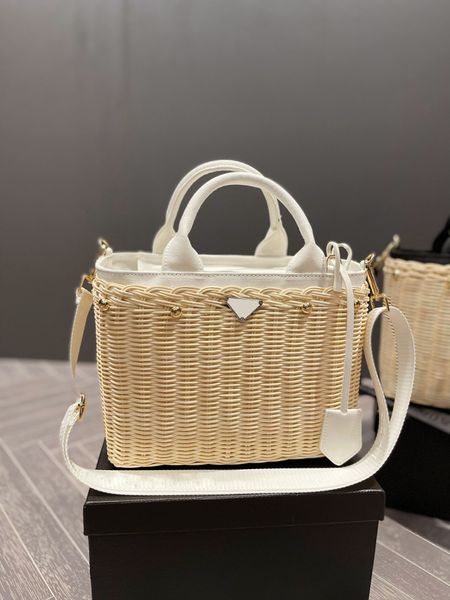 

evening bags designer men's and women's fashion shopping bag straw woven large-capacity hand-held messenger
