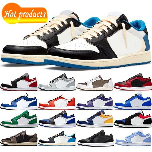 

2022 jumpman 1 low basketball shoes mocha 1s sneakers crater black grey bred toe panda team red mens sneaker trainers outdoor walking eur