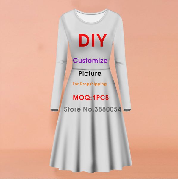 

noisydesigns 3d customize trend woman dress office o-neck vestidos ladies summer beach size 4xl drop 220608, Black