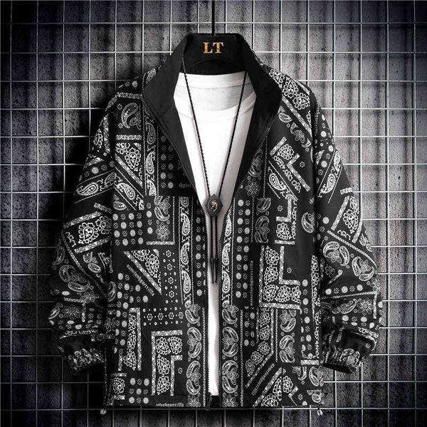 

new men's stand collar jacket spring autumn loose personality fashion reversible men's casual jacket outdoor male windproof coat y, Black;brown
