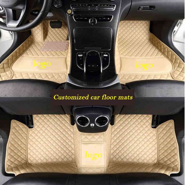 Hlfntf tapetes de piso de carro personalizados para subaru Todos os modelos Forester xv Outback Legacy Tribeca Impreza BRZ Carpet de carro de carro H220415