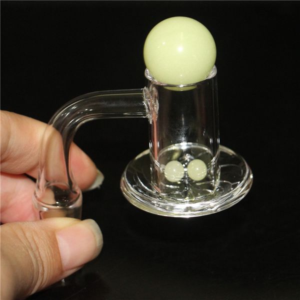 Smoking Quartz Banger Carb Cap Set Quarznagel 14 mm 18 mm männlich weiblich Terp Flat Top Bangers für Dab Rigs Glasbongs