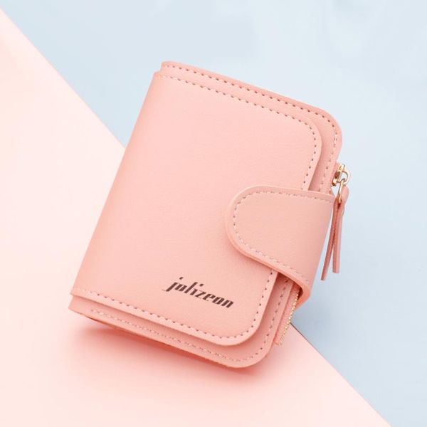 Titolari di carte Portafoglio per piastrelle Fashion Coin ID Short Tinta unita Women Hasp Purse Multiple Slot Pochette Borse e portafogli femminiliCard