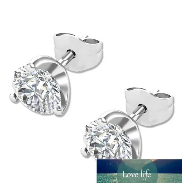 Borchie donna argento 925 orecchino a vite posteriore piercing all'orecchio laboratorio orecchini di diamanti gioielli da donna