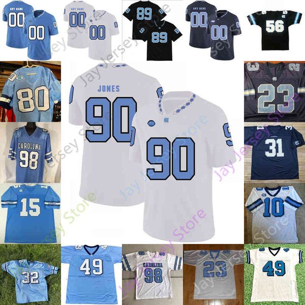 

north carolina football jersey ncaa college hakeem nicks robert quinn bruce carter ken willard elijah green beau corrales khafre brown, Black