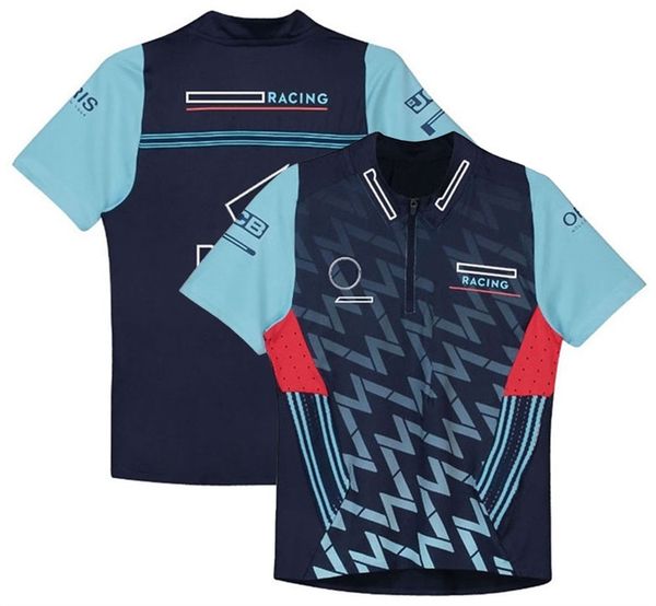 Camisa POLO F1 Fórmula 1 uniforme de equipe masculina e feminina camiseta de lapela de corrida pode ser personalizada 320V