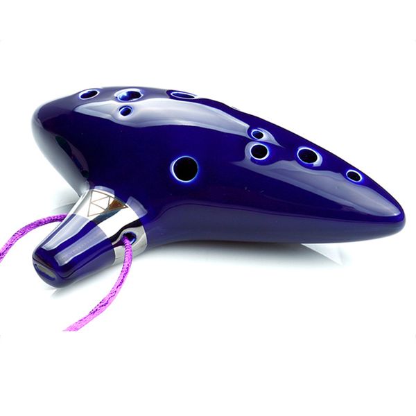 

12 hole ocarina ceramic alto c legend blue ocarina piccolos