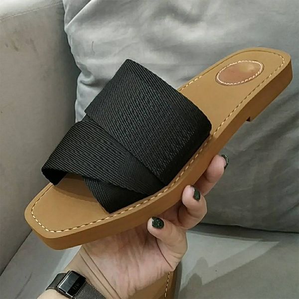 

2022 women slippers summer rubber sandals beach slide fashion scuffs slippers indoor shoes size eur 35-40, Black