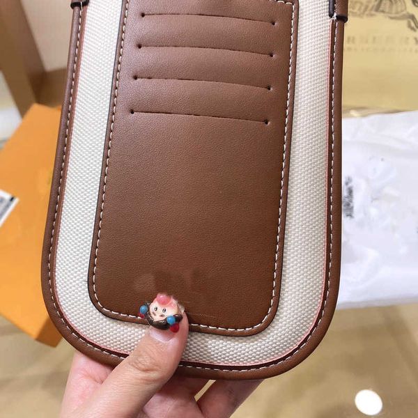 

2021 crossbody bag canvas leather patchwork phone bag men women handbag card slot holder coin purse fashion england shoulder bags wallets sj