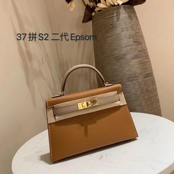 

kellybag mini bag 19cm shoulder backpack, luxury goods, women's choice handmade.