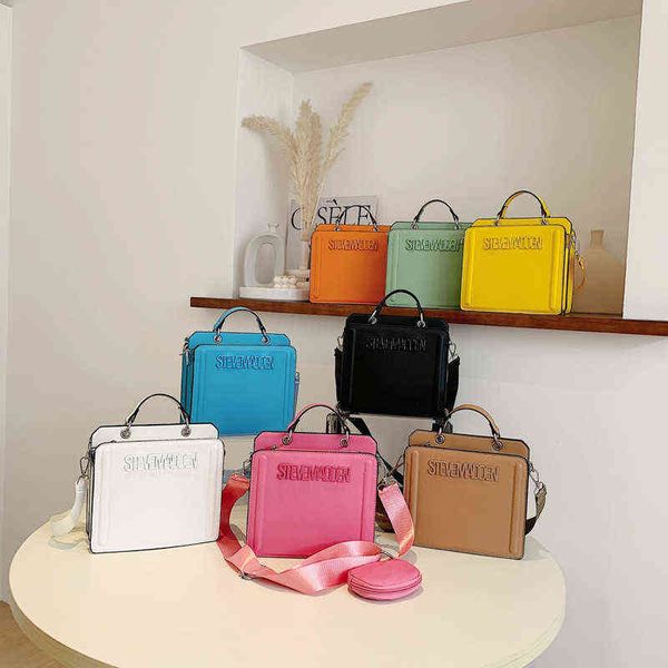 

handbag women's bag new large capacity letter color single shoulder messenger set 0722