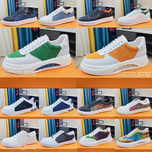 

casual shoes man woman platform sneaker laceup mixed colors fashion sneakers lace up trainer designer shoes louise viuton vutton louiseity v, Black
