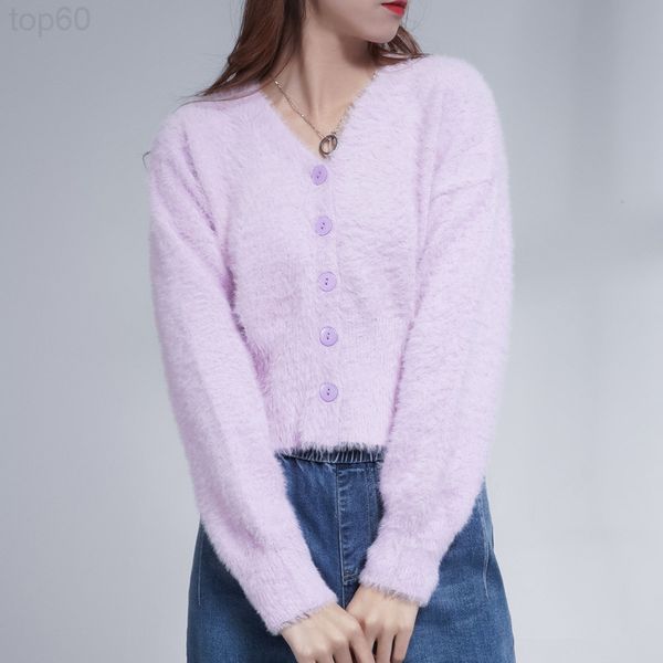 

women's sweaters designer []french fairy sable v-neck sweater, wearing a new korean slim cardigan in autumn and winter s3jg, White;black