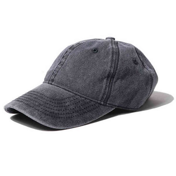 

washed vintage baseball cap fitted sun hat snapback hip hop trucker caps for men women dad hats summer casual adjustable sports aa220325, Blue;gray