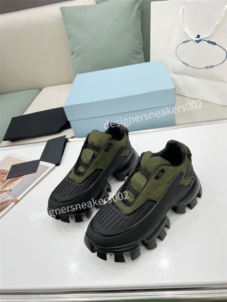 

2022 mens women luxurys designers shoes white printed calf leather casual shoe trainers pink blue runner rx220501, Black