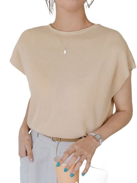 

dazy dolman sleeve asymmetrical hem sweater vest e6iu#, White;black