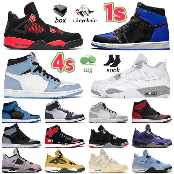 

jumpman 4 basketball shoes jumpmans 1 rebellionaire stage haze bred patent canvas 1s white oreo 4s red thunder black cat trainers sports sne