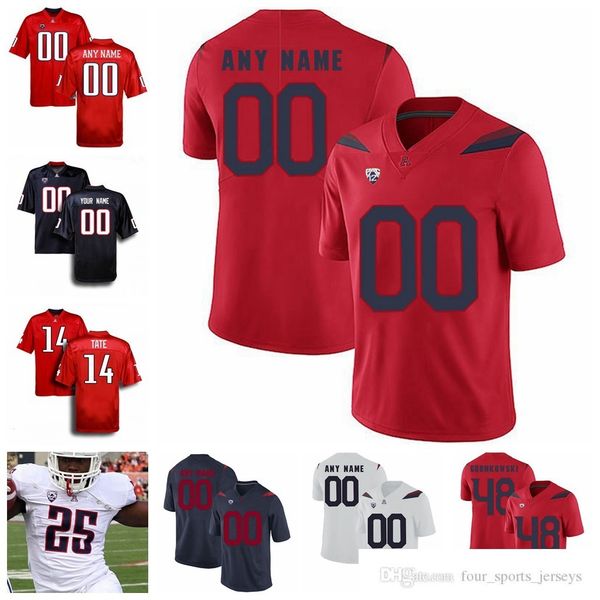 

ncaa arizona wildcats college football jerseys 21 jj taylor jersey dante smith lance briggs brooks reed tedy bruschi jerseys custom stitched, Black