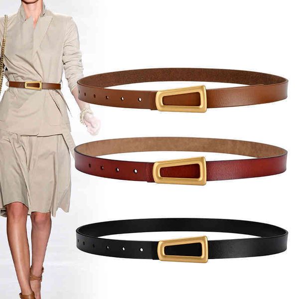 

belts straight women's belt versatile decorative sweater windbreaker dress pants fashion cowhide, Black;brown