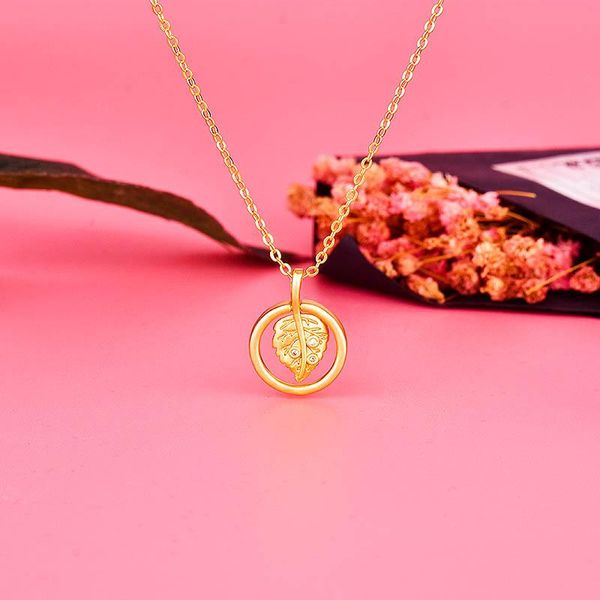 

pendant necklaces fashion leaf necklace exquisite gold sliding choker autumn jewelry for women birthday gifts wedding party accessory, Silver