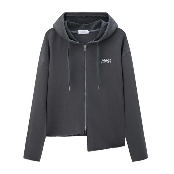 

women's hoodies & sweatshirts jungkook sweter ritsleting longgar streetwear kore 220823, Black