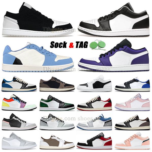 

jumpman 1 men women low basketball shoes og 1s triple white shadow designer university blue unc black bred toe light smoky grey mens sneaker