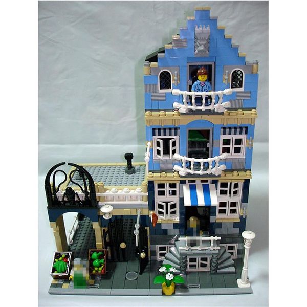 

lepin 15007 creator expert series market street building blocks 1248pcs bricks toys christmas gift 10190 model kit214a