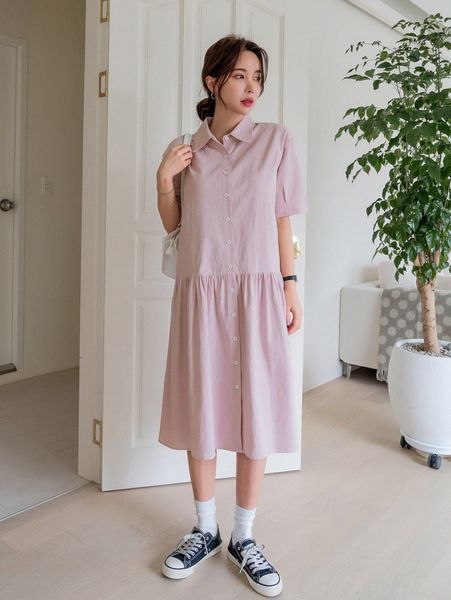 

dazy drop shoulder ruffle hem smock dress i9se#, Black;gray