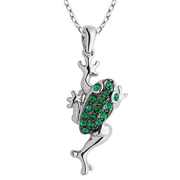 

pendant necklaces 18k yellow gold or rhodium plated 925 sterling sier crystal amxel, Silver