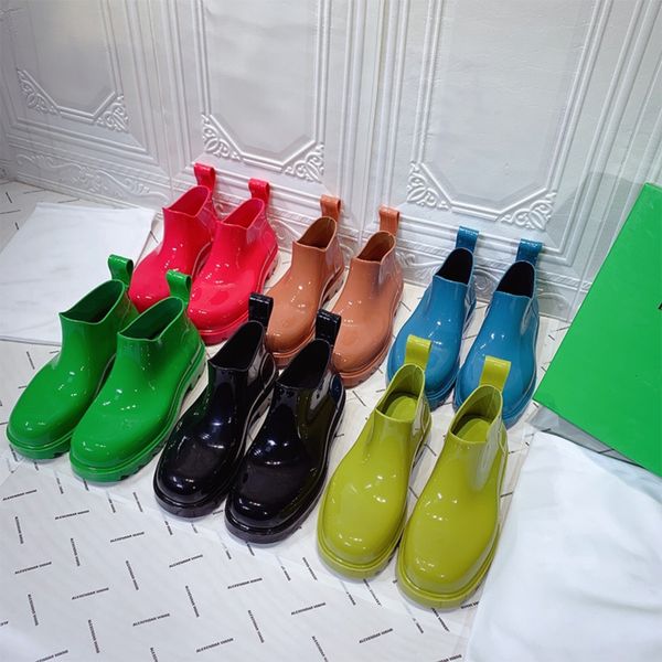 Mulher moda tornozelo martin boots designer casual bota verde amarelo vermelho azul tamanho 35-42