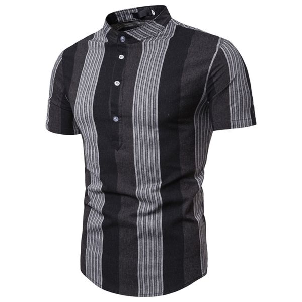 

men simple short summer shirt, White;black