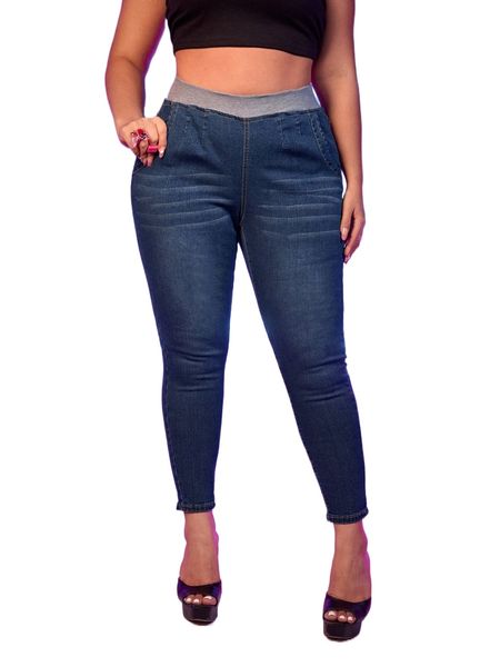 

plus colorblock cat whisker washed skinny jeans o7dt#, Blue