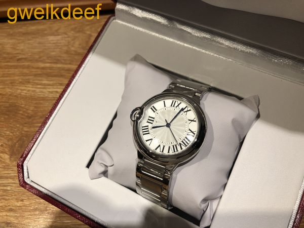 

car blue balloon series couple watch stainless steel material quartz movement diamond coating wear-resistant mirror fashion luxury gift box, Slivery;brown