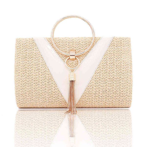 

evening bags luxury designer handbags women crossbody bags shopper purse fashion vintage knitting tassel chain clutch party evening bags 220