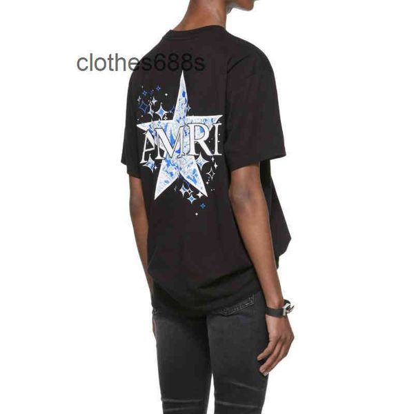 

popular clothing designer t-shirts a miryy-fluid men swweatshirts 2022 summer cashew flower five pointed star tide brand men's and wome, White;black