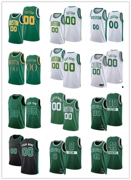

75th custom men boston''celtics''13 enes kanter 9 romeo langford 26 aaron nesmith 20 jabari parker basketball jerseys, Black;red