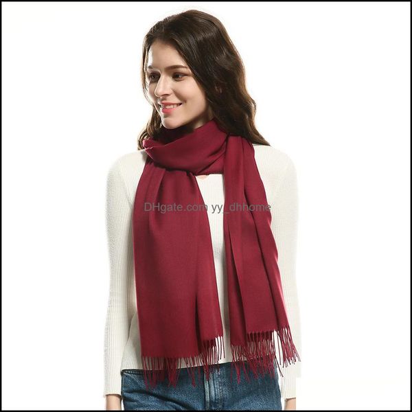 Andere Home Textile New Herbst Winter warmer Schal Frauen Frauen Kaschmir Fashio Dhide